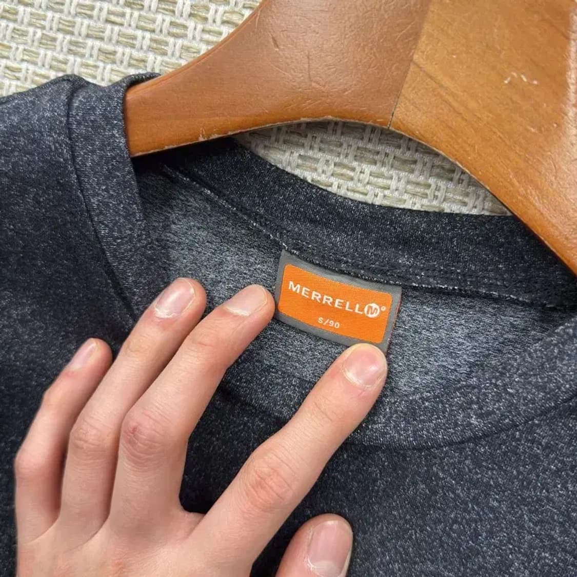 머렐 아웃도어 자수로고 스판 긴팔티 S A05512 상품이미지3