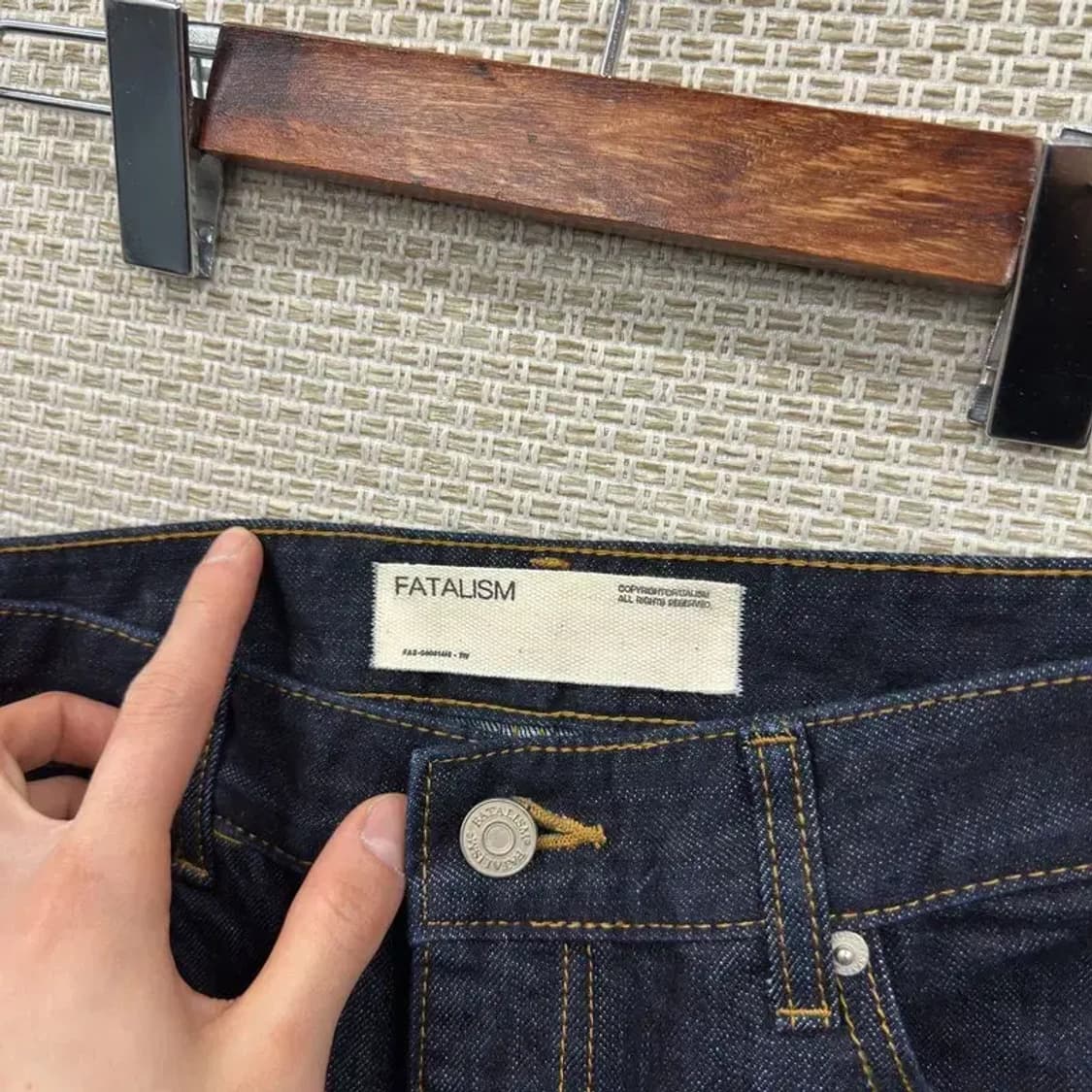 페이탈리즘 캐주얼 일자핏 데님 청바지 46 A05519 상품이미지4