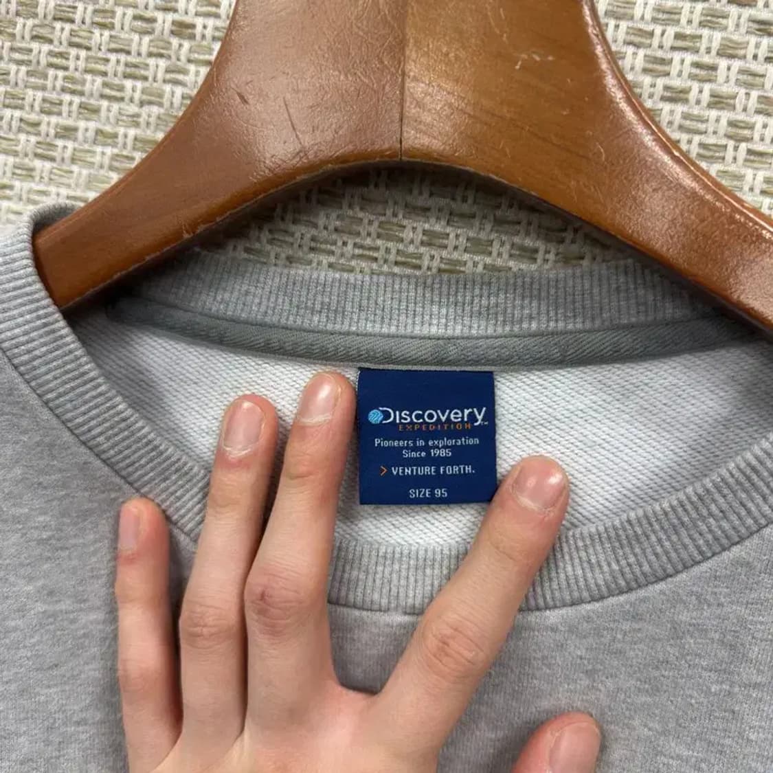 디스커버리 캐주얼 빅로고 스웻셔츠 맨투맨 95 A05504 상품이미지3