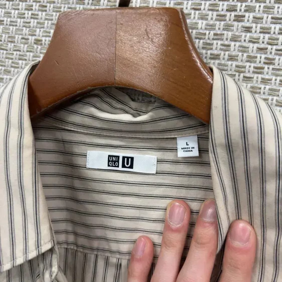 유니클로 U 르메르 캐주얼 긴팔 셔츠 L A05514 상품이미지3