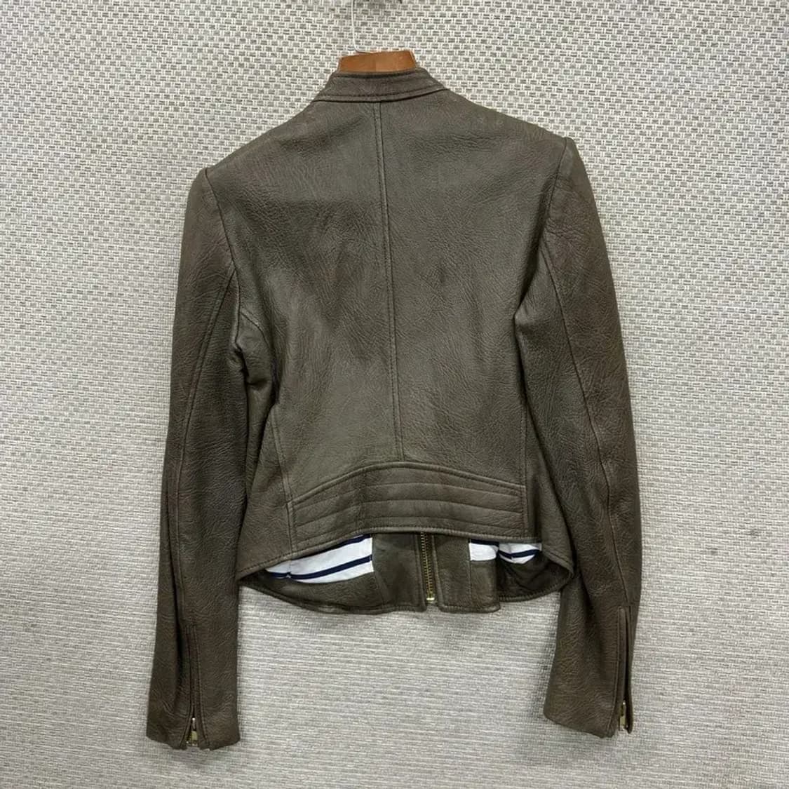 띠어리 빈티지 라이더 양가죽 자켓 80 A05492 상품이미지2