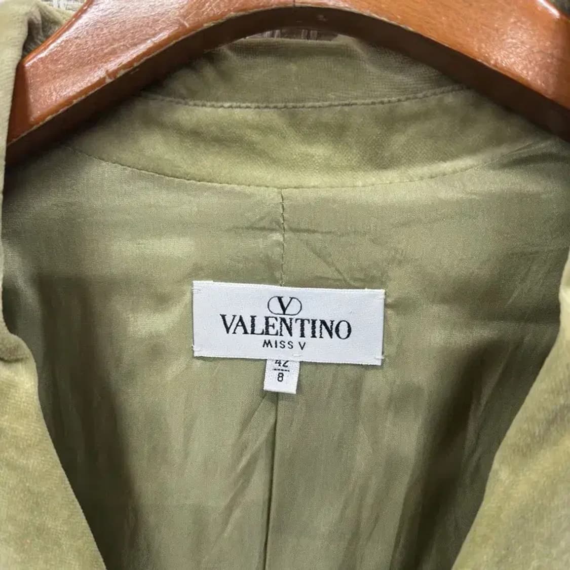 발렌티노 정품 빈티지 벨벳 블레이저 자켓 42 A05498 상품이미지3