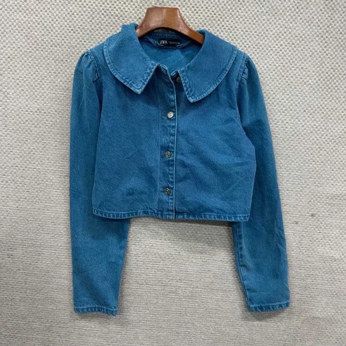 자라 ZARA 캐주얼 블랙라벨 크롭 트러커 자켓 M A05499 상품이미지1