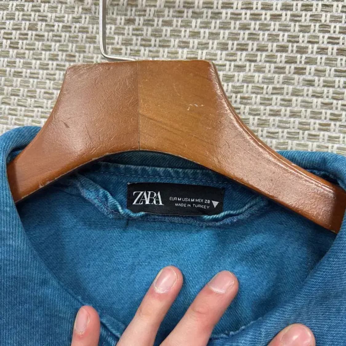 자라 ZARA 캐주얼 블랙라벨 크롭 트러커 자켓 M A05499 상품이미지3