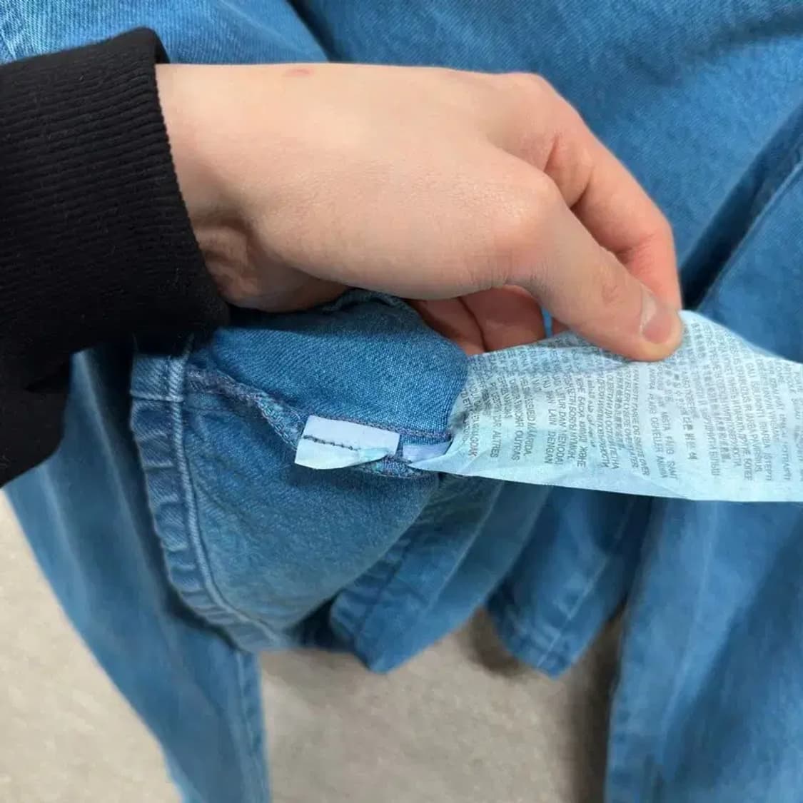 자라 ZARA 캐주얼 블랙라벨 크롭 트러커 자켓 M A05499 상품이미지4