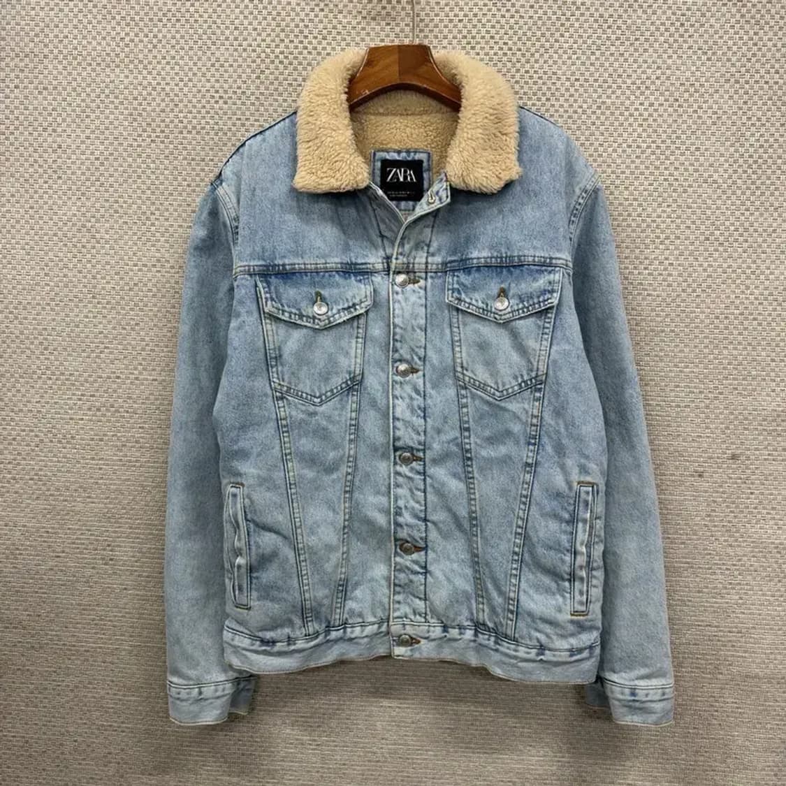 자라 ZARA 캐주얼 쉐르파 데님 청자켓 M A05518 상품이미지1