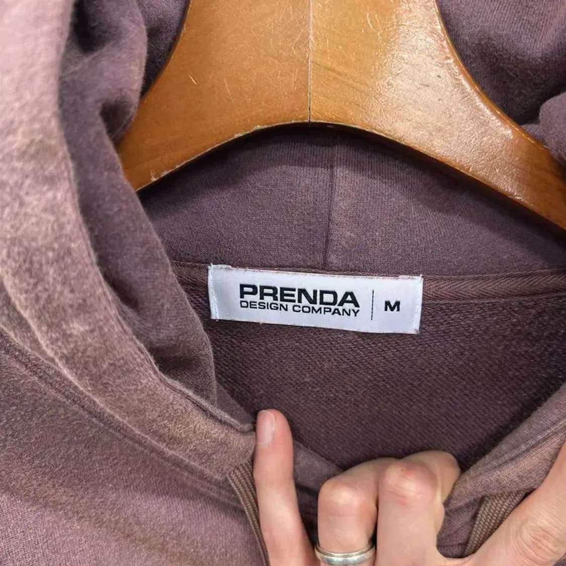 프렌다 캐주얼 발레코어 프린팅 피그먼트 후드티 M A05566 상품이미지3