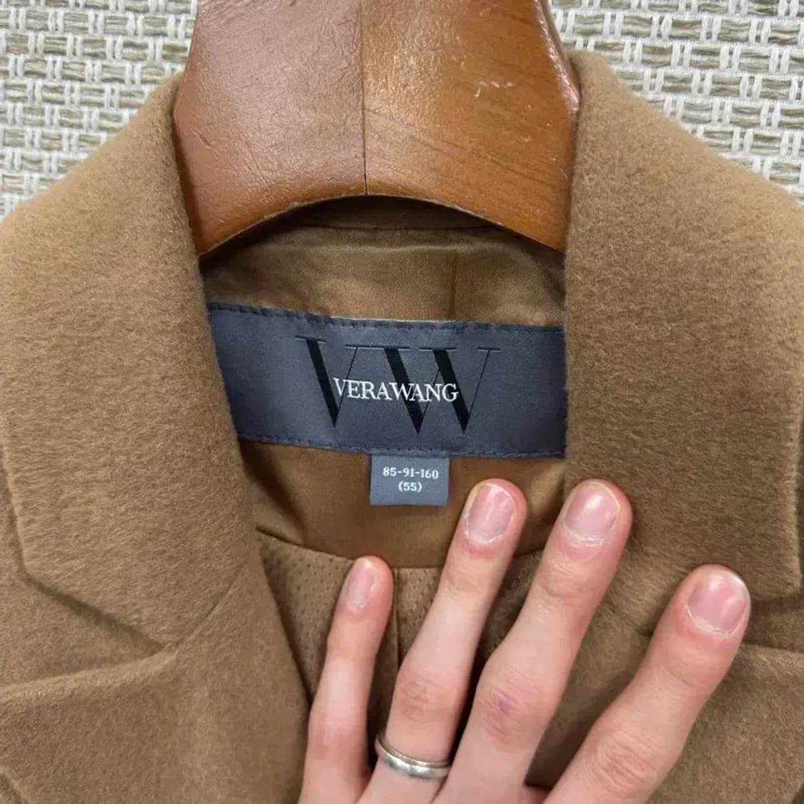 베라왕 캐주얼 더블버튼 울 코트 자켓 55 A05570 상품이미지3