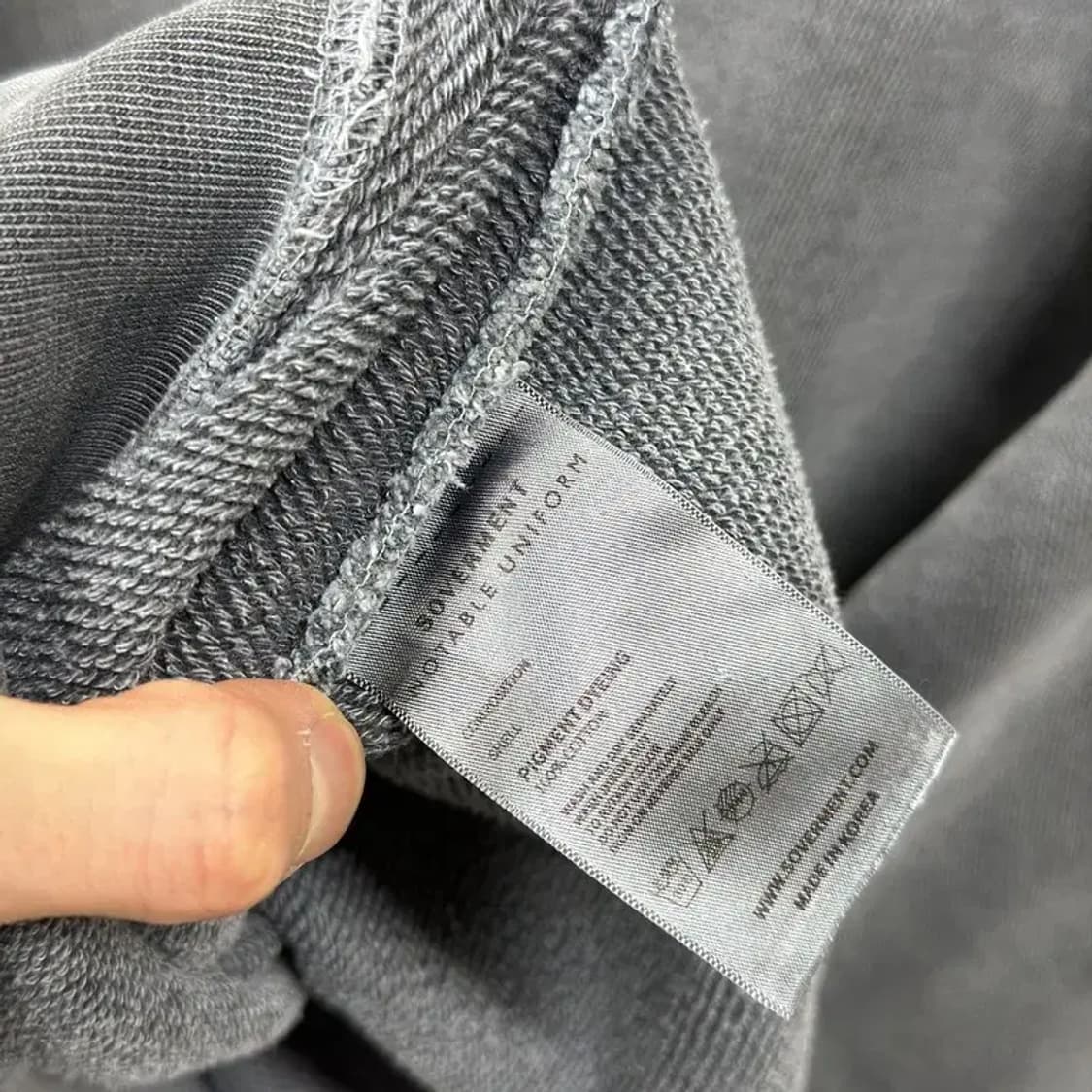 소버먼트 캐주얼 피그먼트 스웻셔츠 맨투맨 XL A05575 상품이미지4