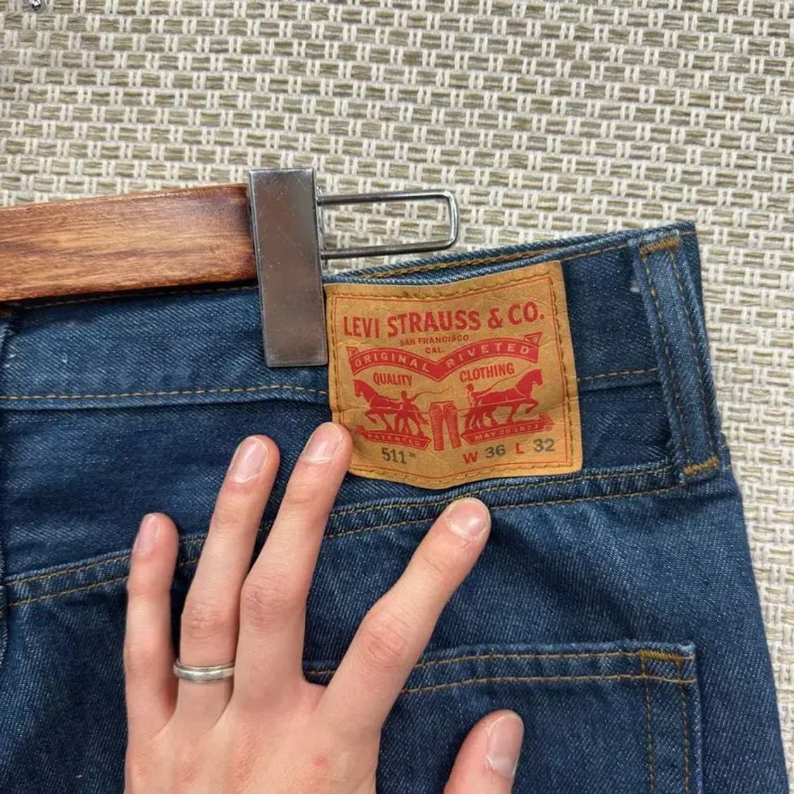 리바이스 511 캐주얼 데 청바지 36인치 A05595 상품이미지3