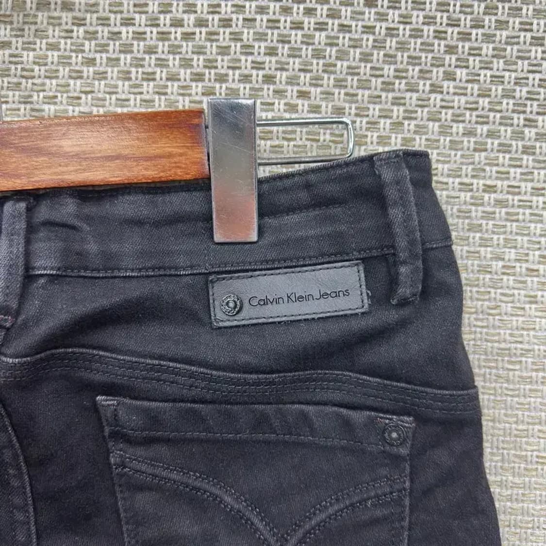 캘빈클라인 캐주얼 블랙진 흑청바지 25인치 A05599 상품이미지3