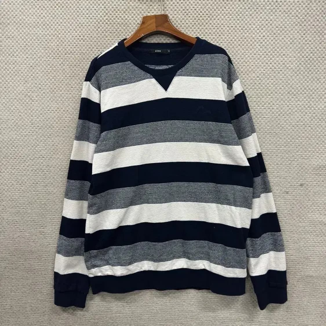 에비수 캐주얼 단가라 스웻셔츠 맨투맨 105 A05585 상품이미지1