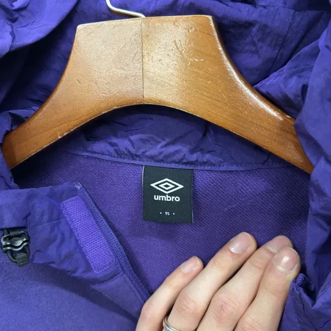 엄브로 올드스쿨 오버핏 아노락 반집업 바람막이 95 A05581 상품이미지3