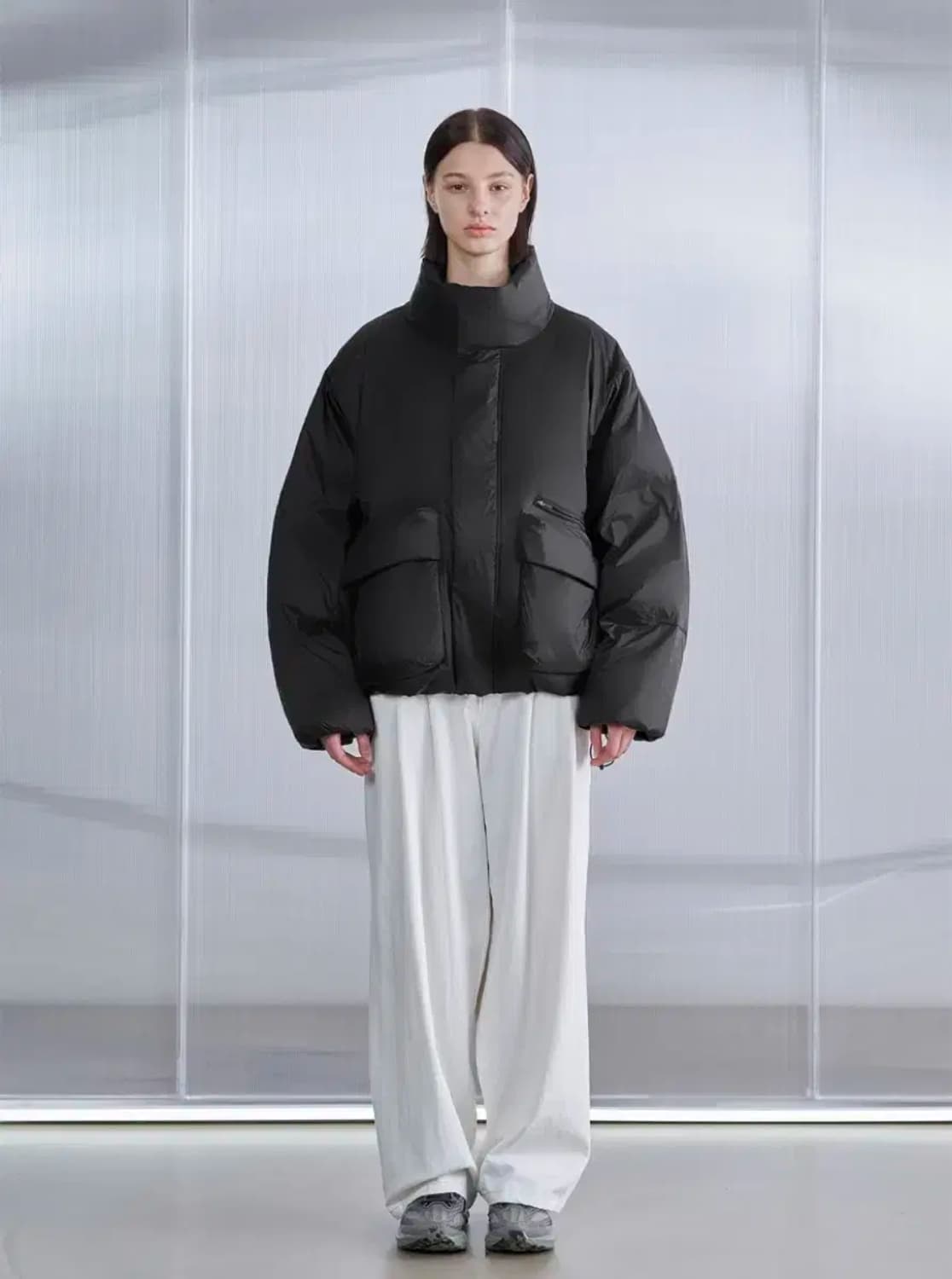 코드그라피 하이넥 리치포켓 패딩 점퍼 상품이미지3