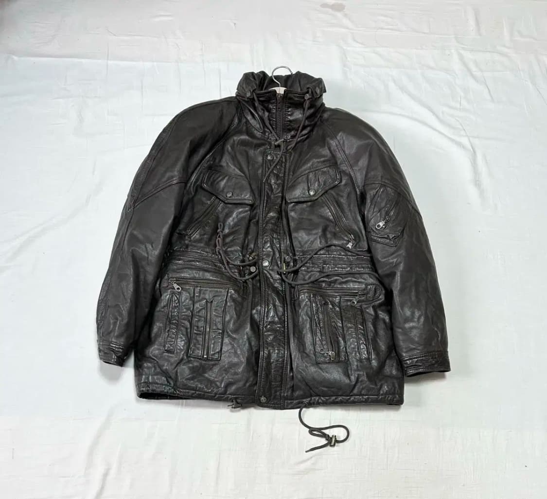 올아메리칸 사파리 레더 소가죽 구스다운 상품이미지1