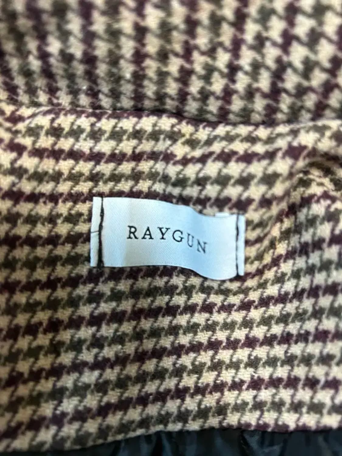 RAYGUN 하운드투스 울체크 블루종 상품이미지2