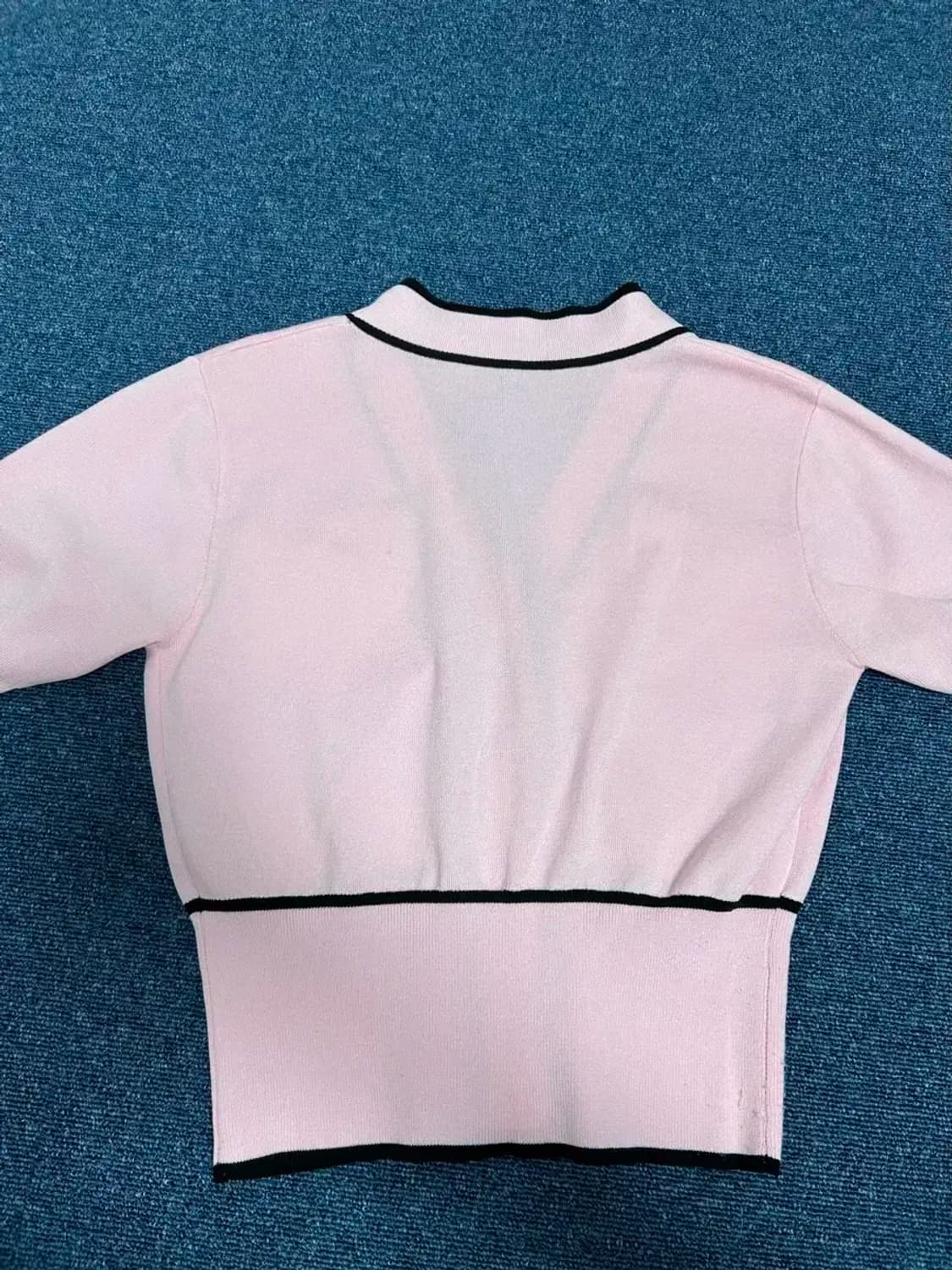 에고이스트 22s/s 배색 포인트포켓 반팔가디건 상품이미지3