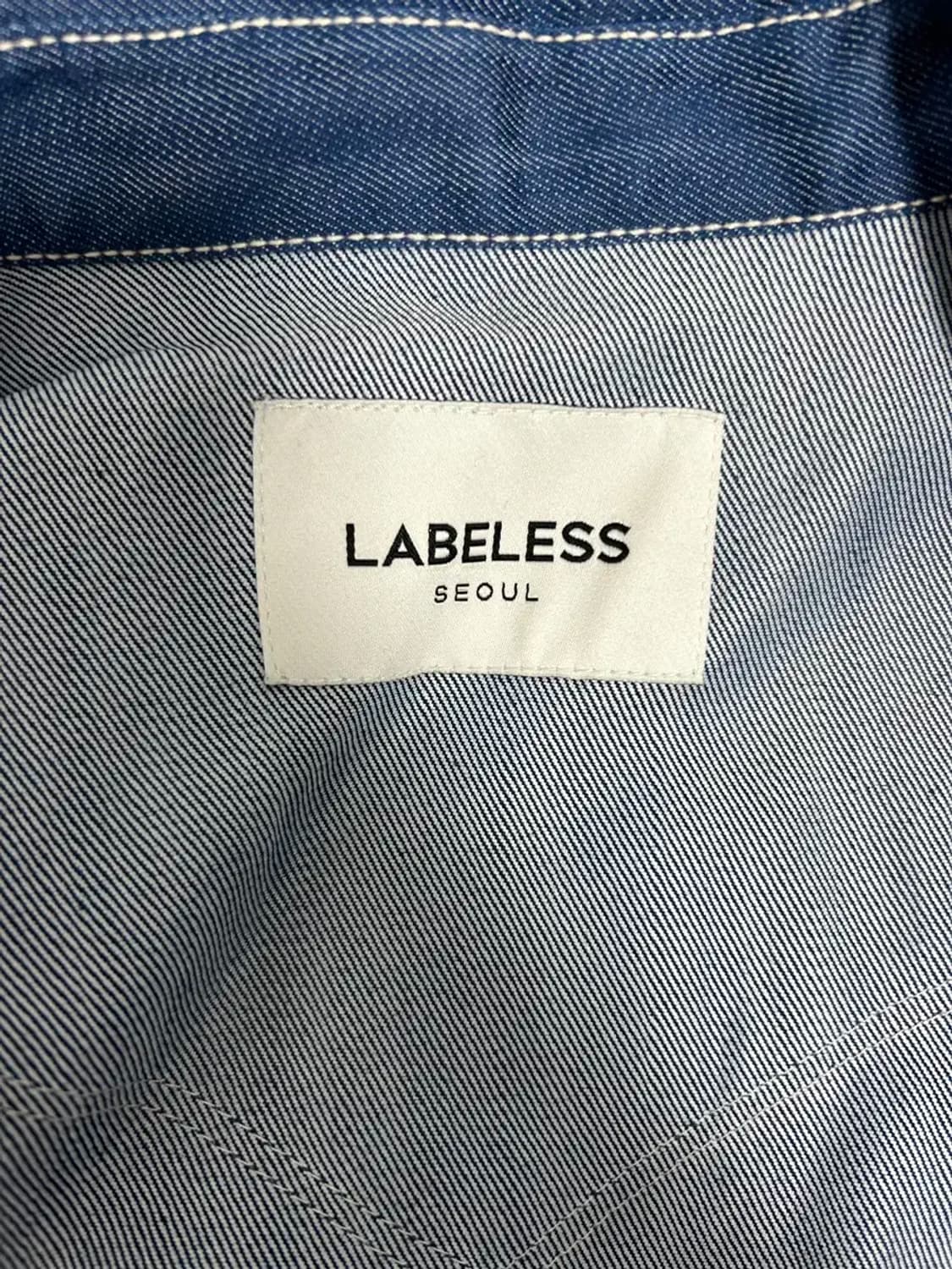 레이블리스 데님셔츠2 상품이미지3