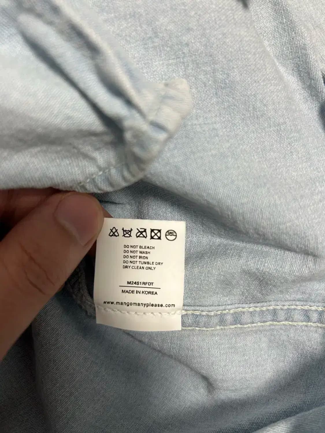 망고매니플리즈 데님셔츠 상품이미지6