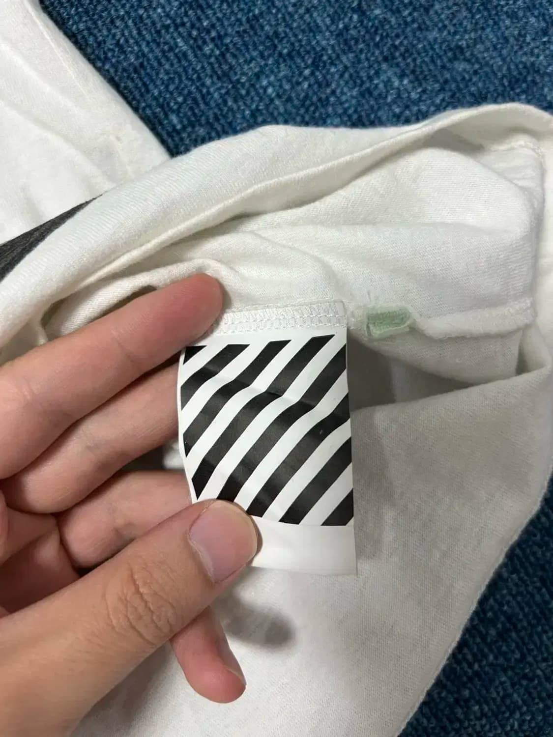 오프화이트 18s/s 화이트 롱슬리브 상품이미지5