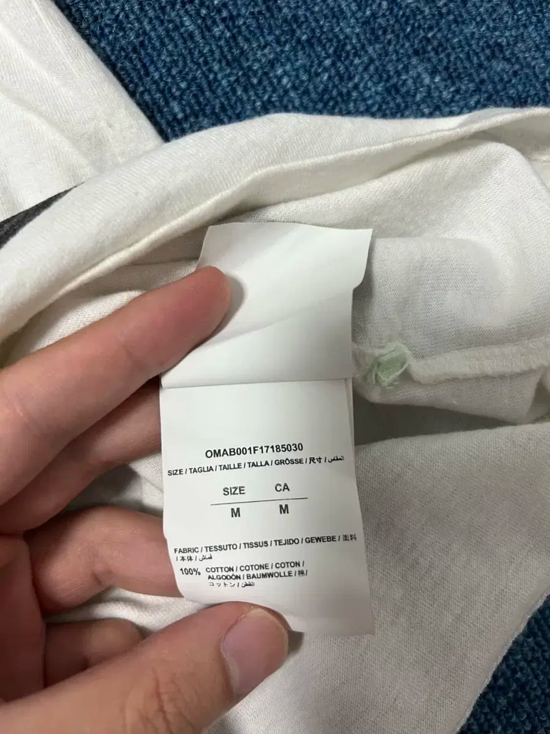 오프화이트 18s/s 화이트 롱슬리브 상품이미지6
