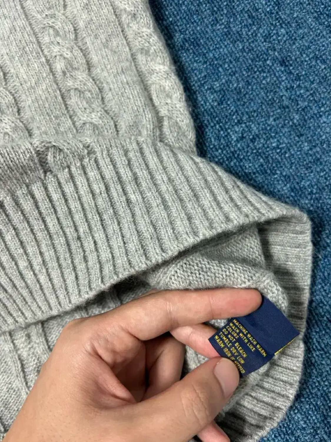 폴로랄프로렌 신형 케이블 니트 XL 상품이미지3