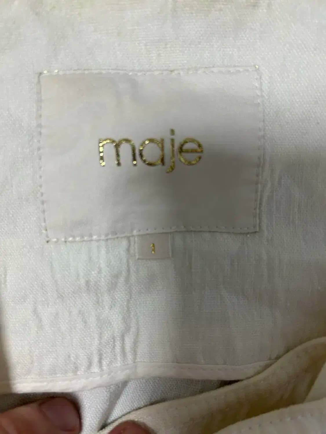 maje 마쥬 마 화이트 조끼 자켓 상품이미지2