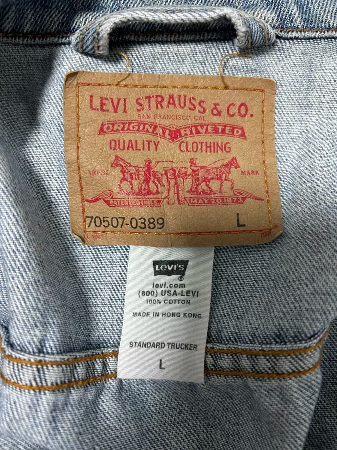 리바이스 90s데님 트러커 자켓 70507-0389 상품이미지3