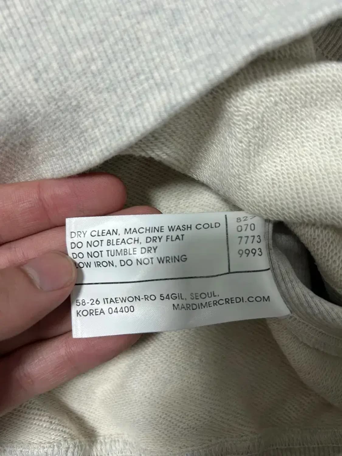 마르디메크르디 맨투맨F 상품이미지3