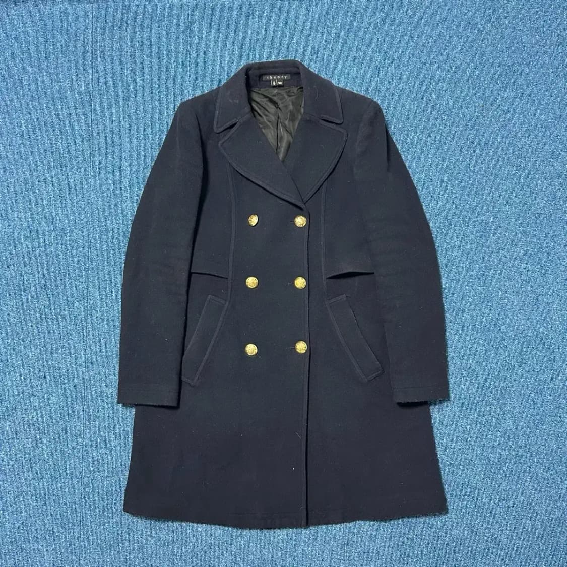 Theory 띠어리 다크네이비 더블코트 상품이미지1