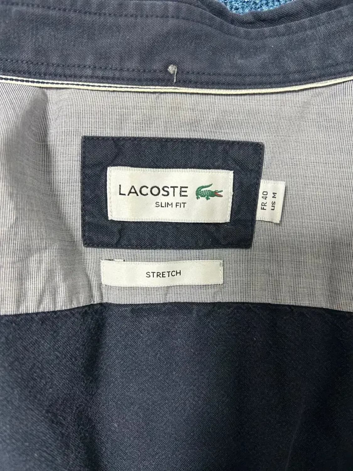 라코스테 셔츠남방 다크네이비M 상품이미지2