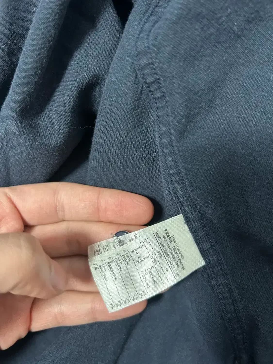 라코스테 셔츠남방 다크네이비M 상품이미지3