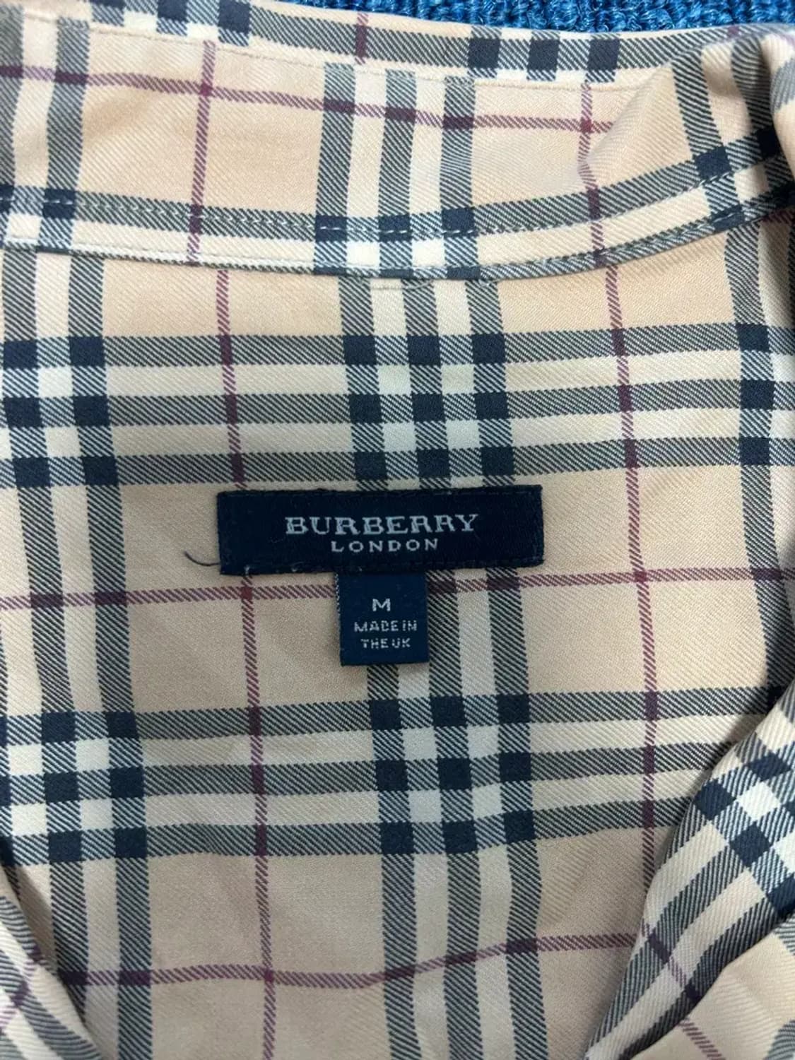 버버리 노바체크 반팔셔츠 M 상품이미지2