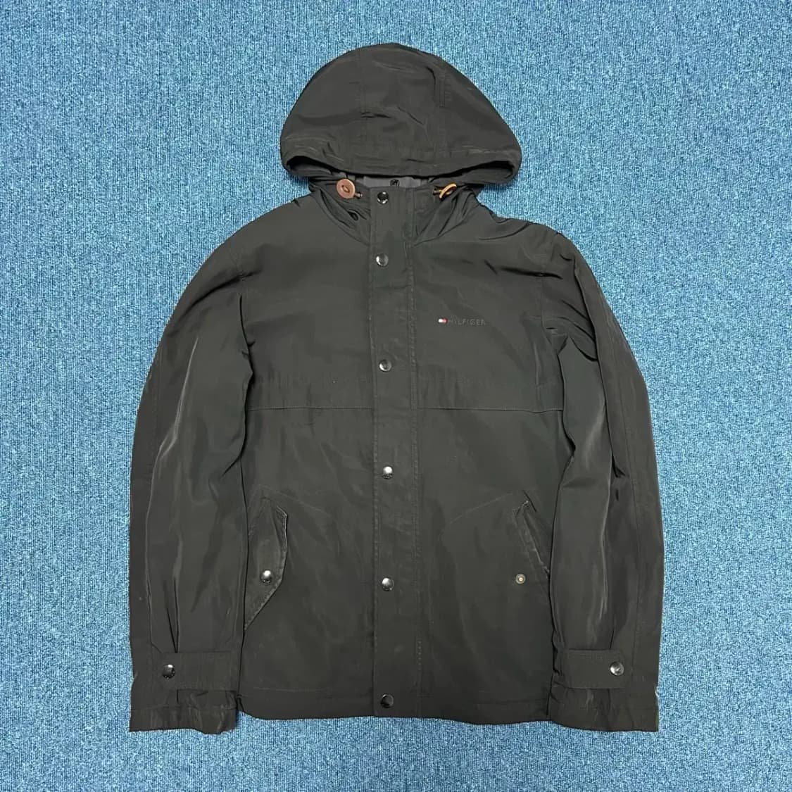 타미힐피거 블랙 후드 바람막이 자켓S 상품이미지1