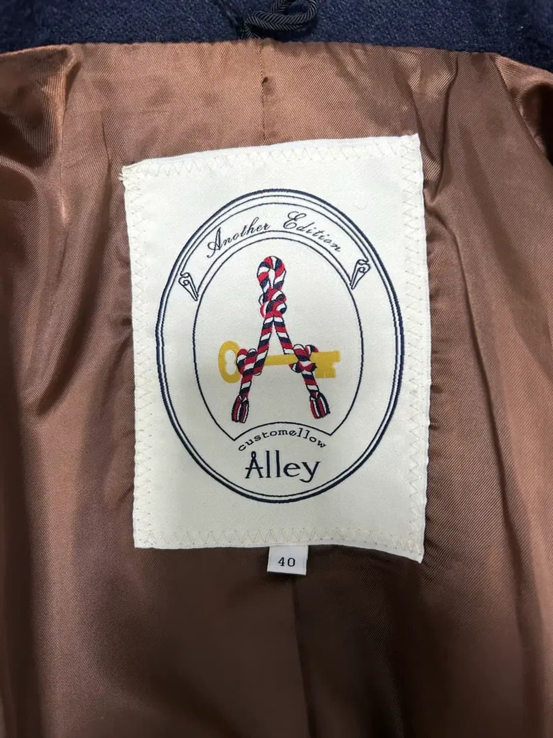 커스텀멜로우 네이비 더블코트105 상품이미지3