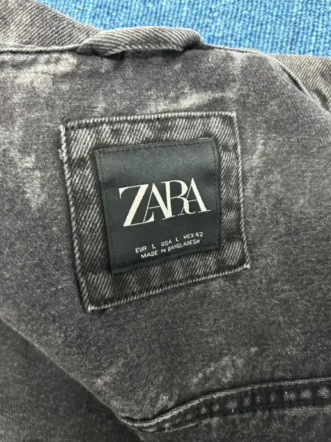 자라 돌청 트러커 프린팅 자켓L 상품이미지3