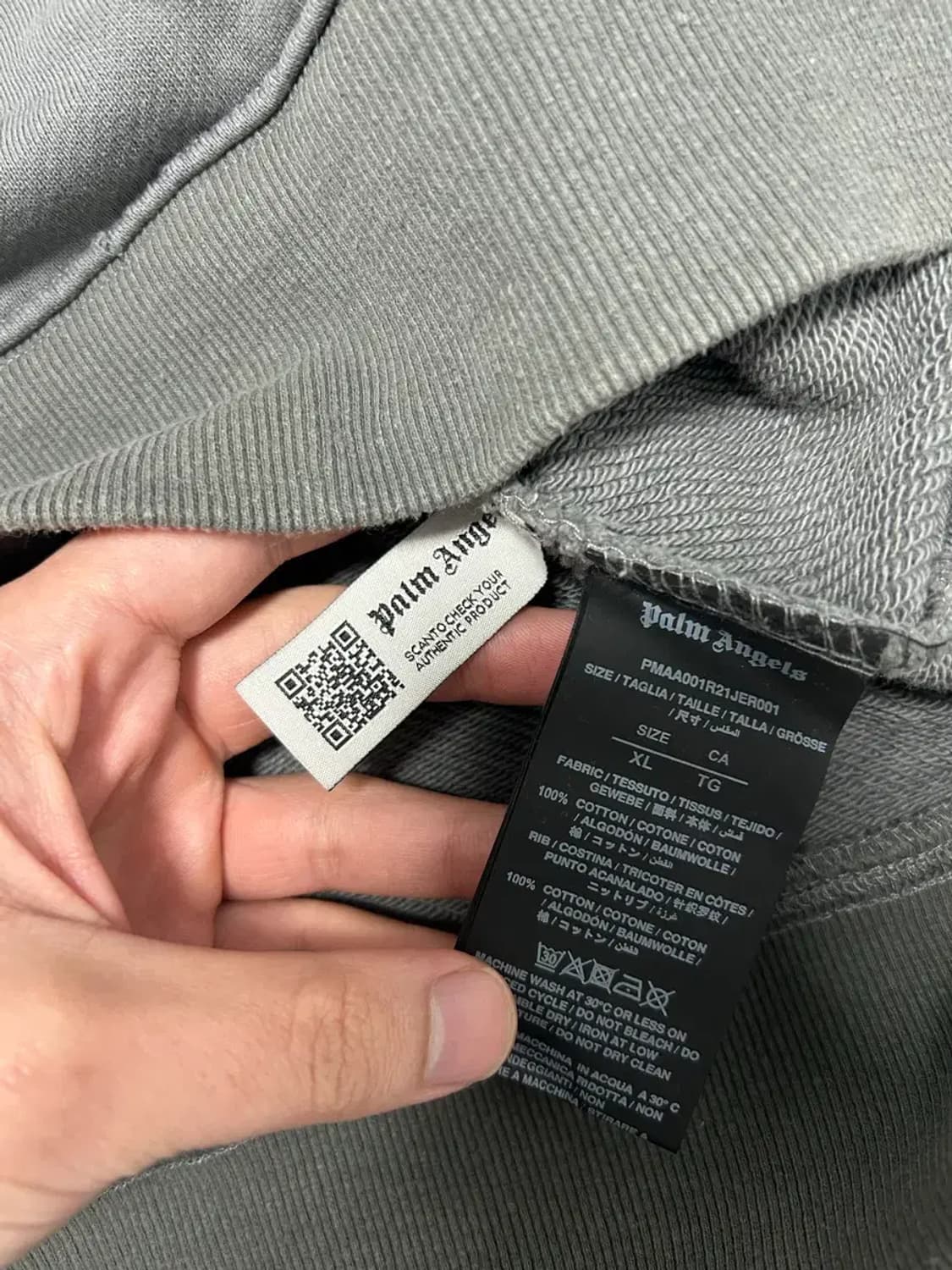 팜엔젤스 그레이 맨투맨XL 상품이미지3