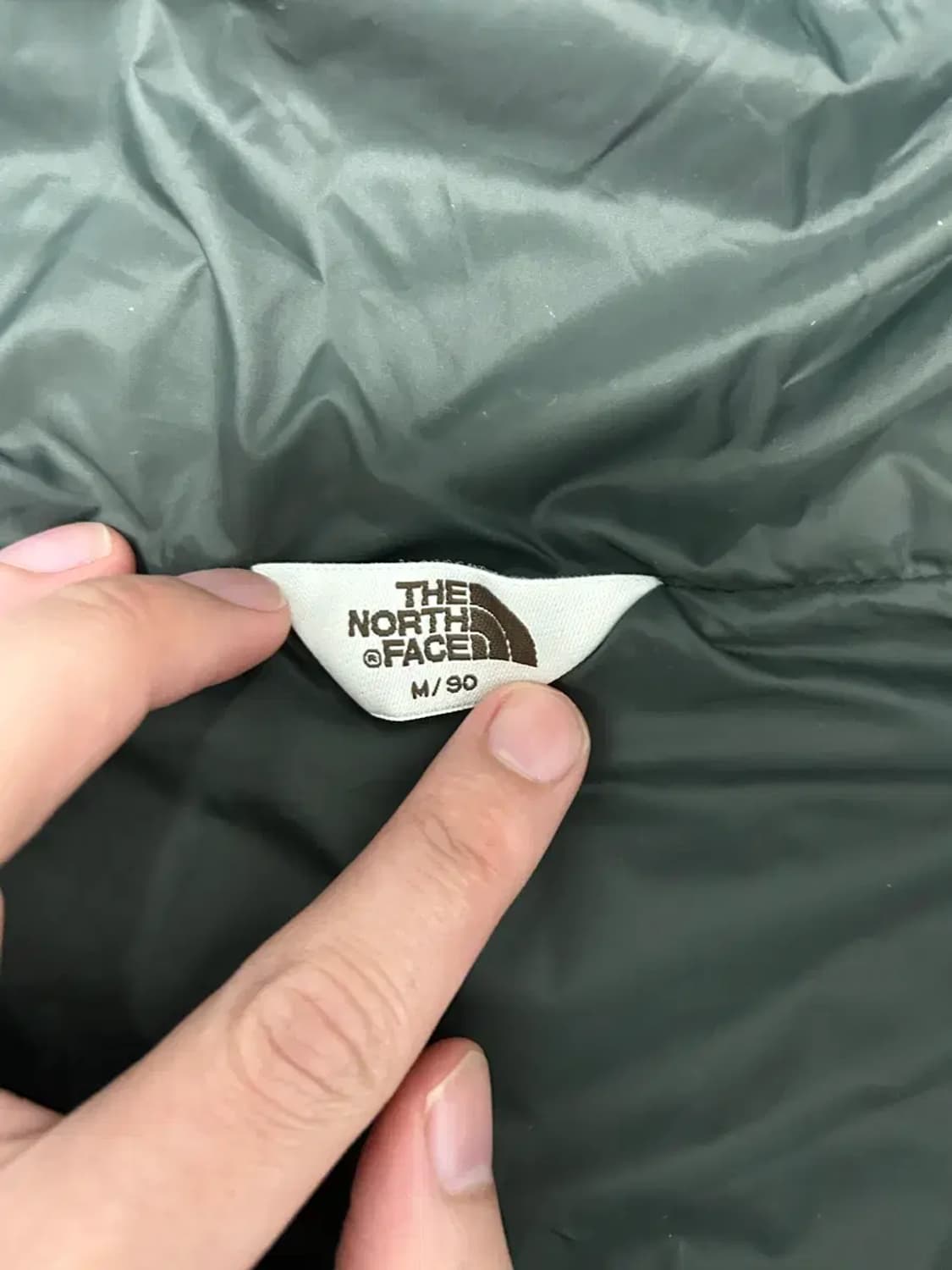 노스페이스 화이트라벨 카키 경량패딩M 상품이미지2