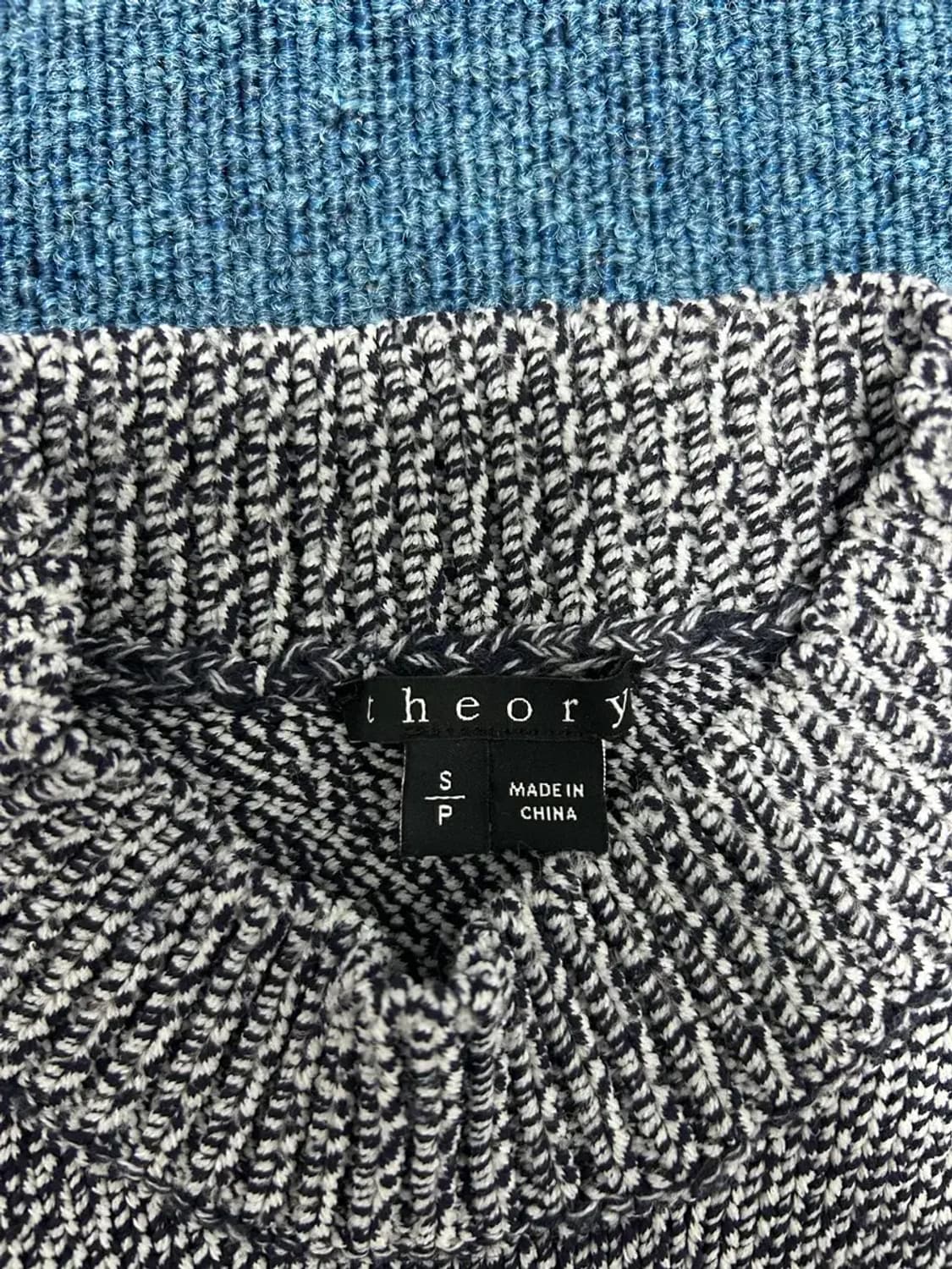 Theory 띠어리 패턴 니트 조끼S 상품이미지2