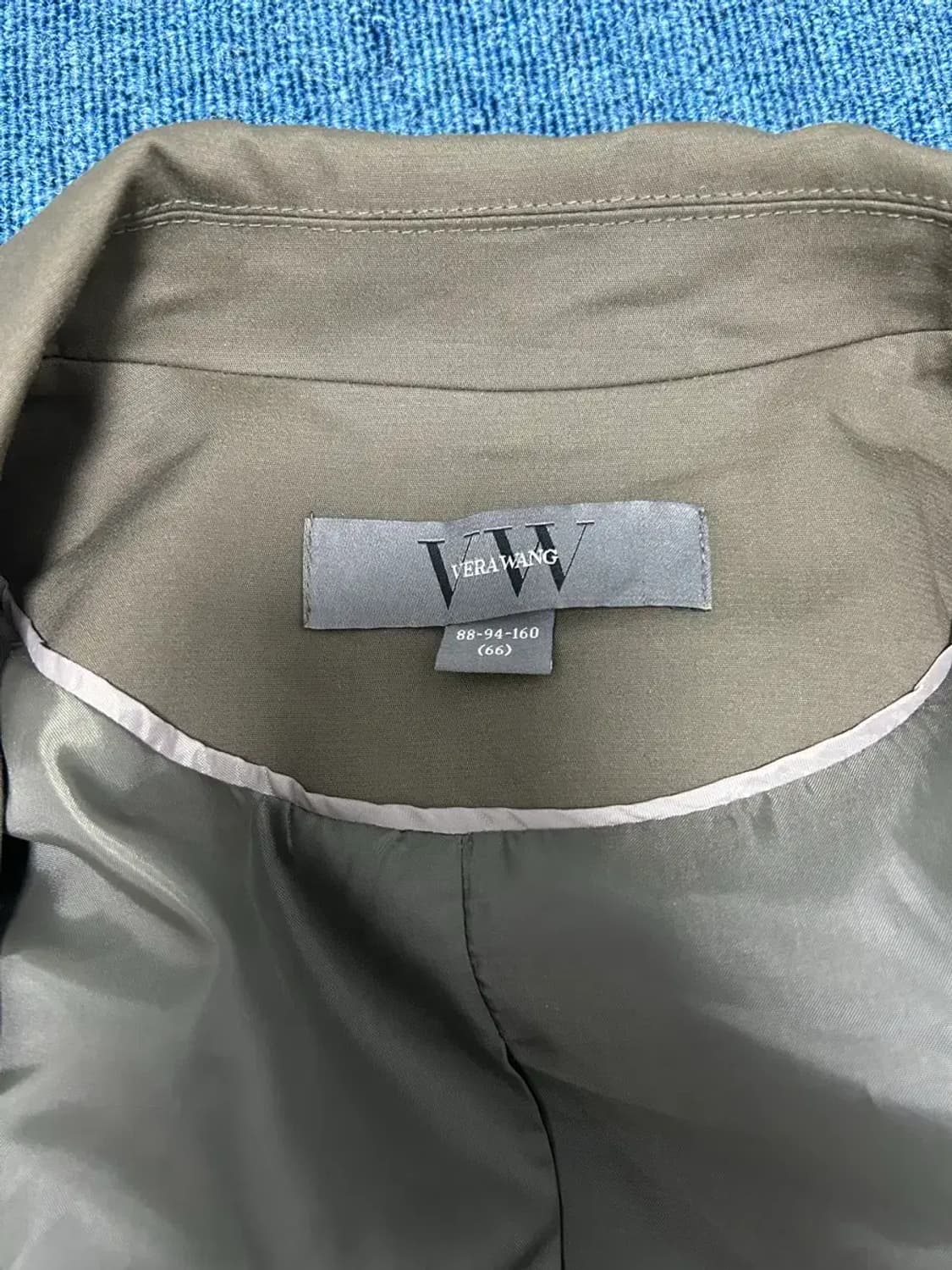 베라왕 카키 롱 트렌치코트 상품이미지2