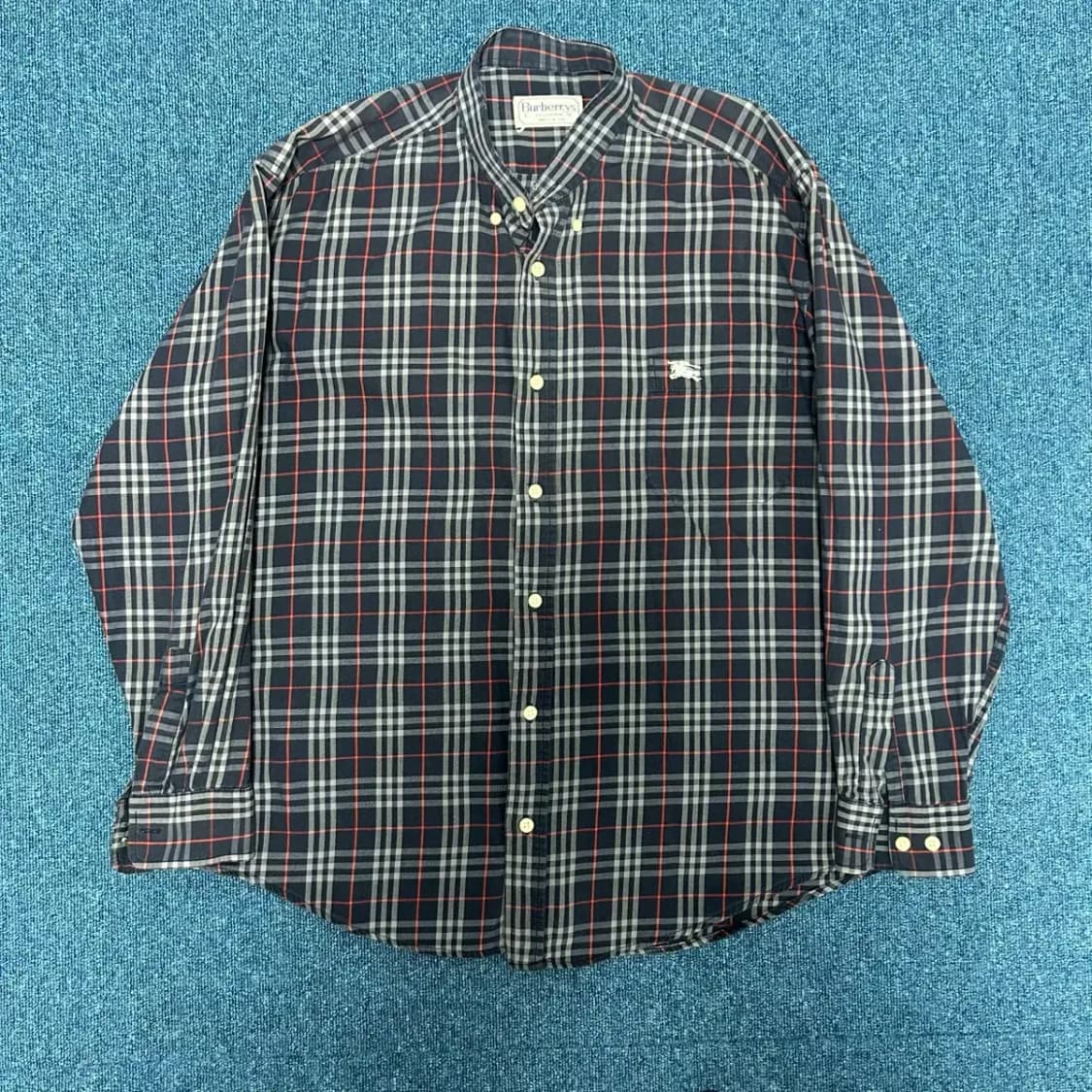 버버리 노바체크 차이나 셔츠L 상품이미지1