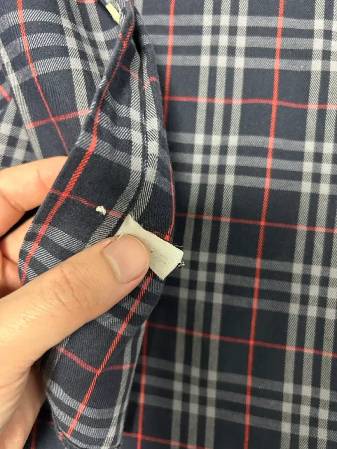 버버리 노바체크 차이나 셔츠L 상품이미지3