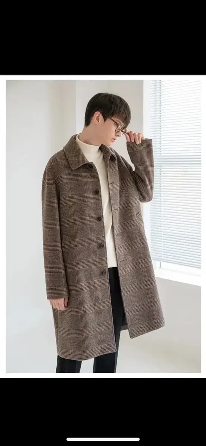 미나브 울 세미 오버핏 발마칸 코트 상품이미지1