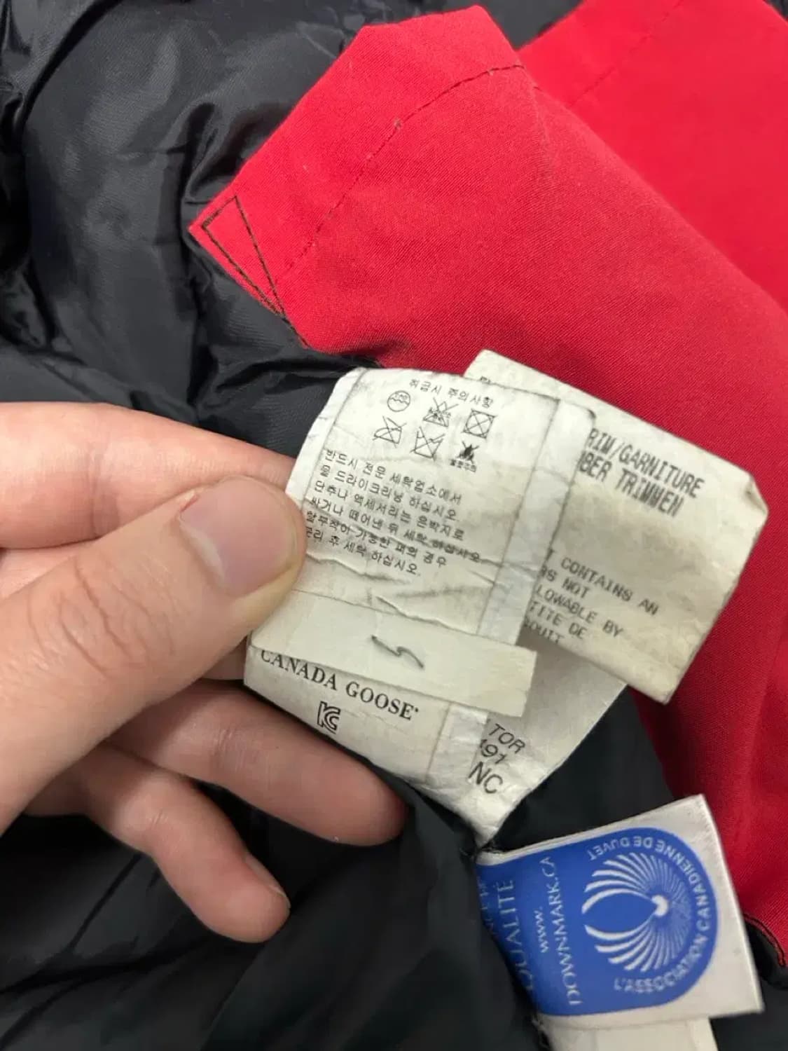 캐나다구스 익스페디션 패딩M 한글케어라벨 상품이미지4