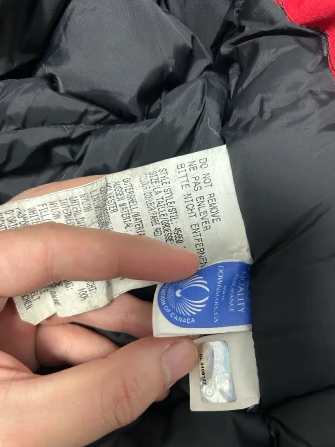 캐나다구스 익스페디션 패딩M 한글케어라벨 상품이미지5