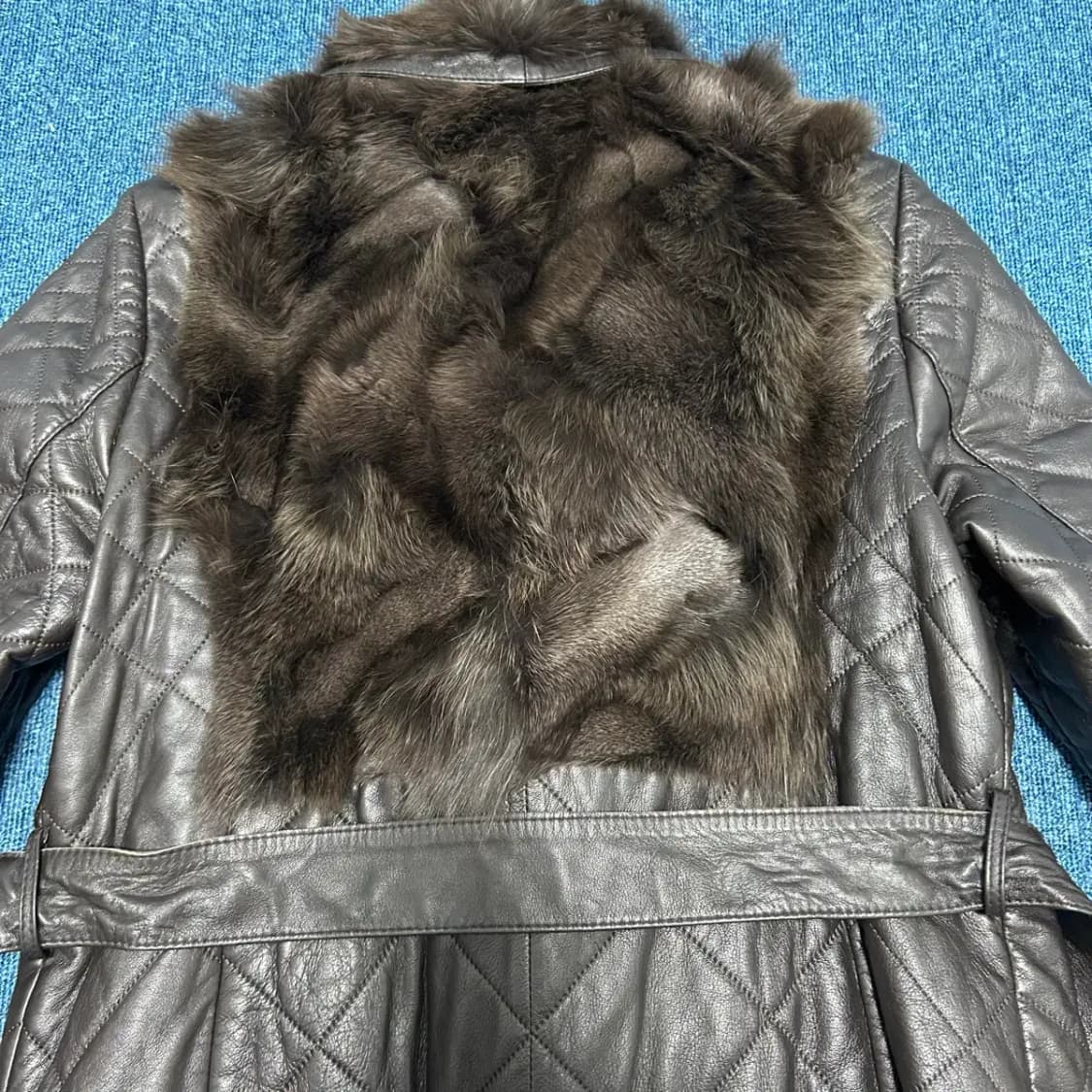 크로커다일 양가죽 여우털 자켓 상품이미지2