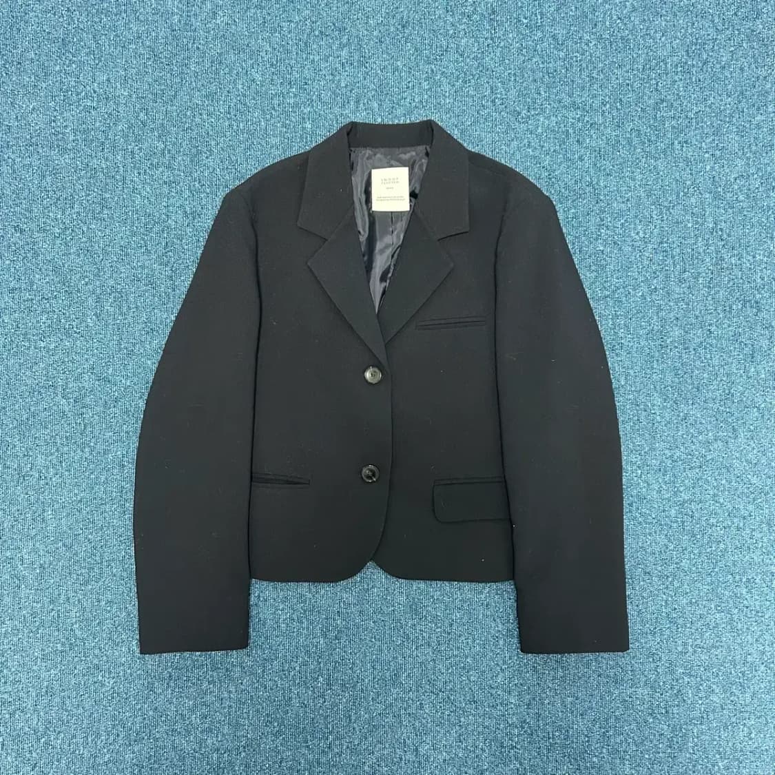 이너프 다크네이비 크롭자켓 상품이미지1