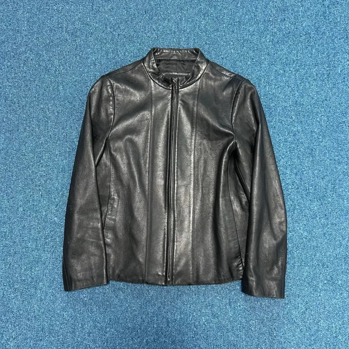 lia bell 양가죽 차이나 라이더자켓 상품이미지1