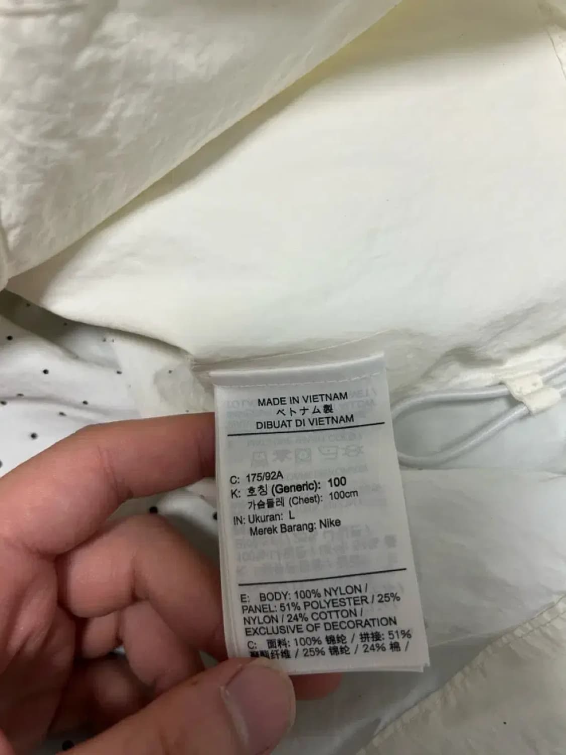 나이키 바람막이 윈드러너 스우시 트랙 자켓 화이트 상품이미지6