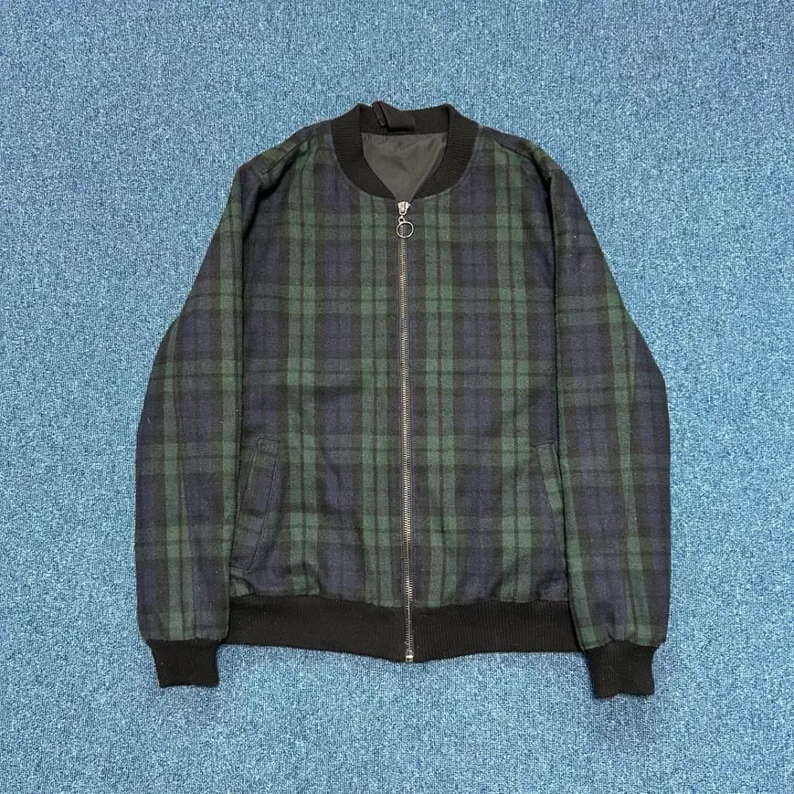 HYMN 타탄체크 봄버점퍼L 상품이미지1